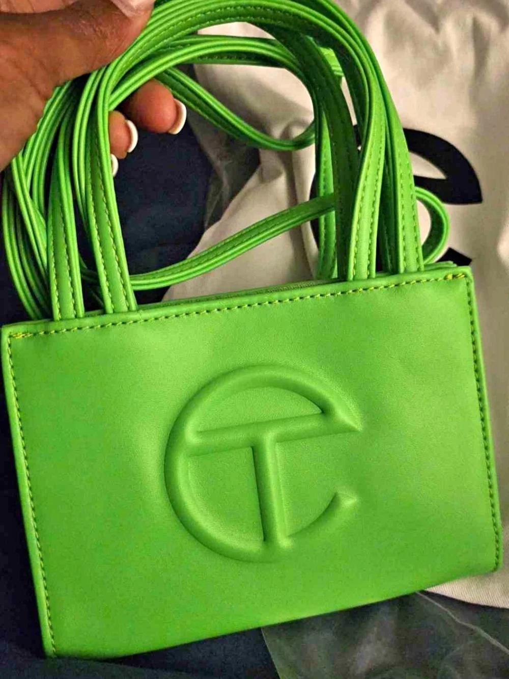 Green Embossed Tote Crossbody - Women Accessories Belts